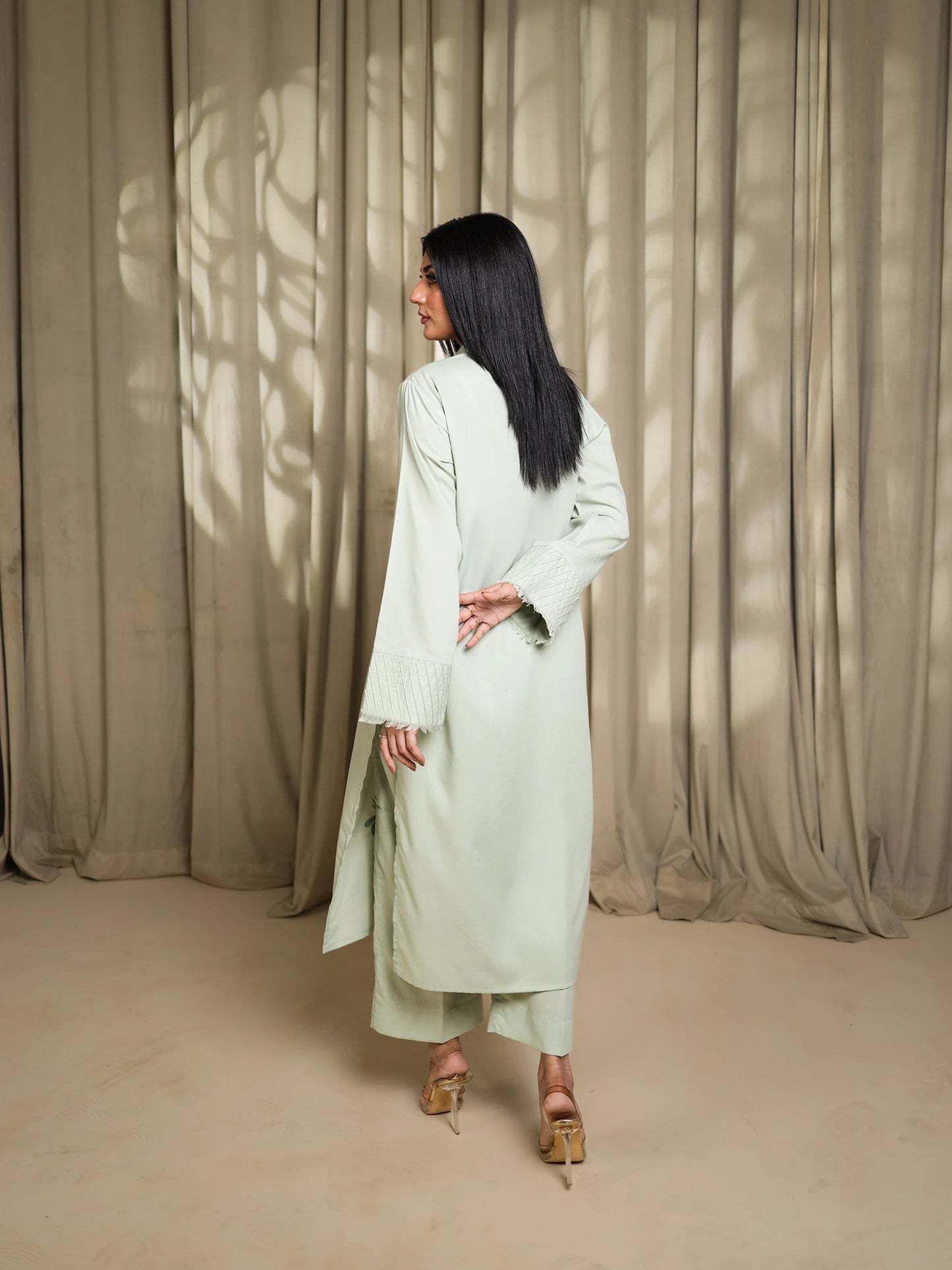 Mint Green Embroidered Dress