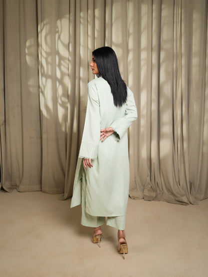 Mint Green Embroidered Dress