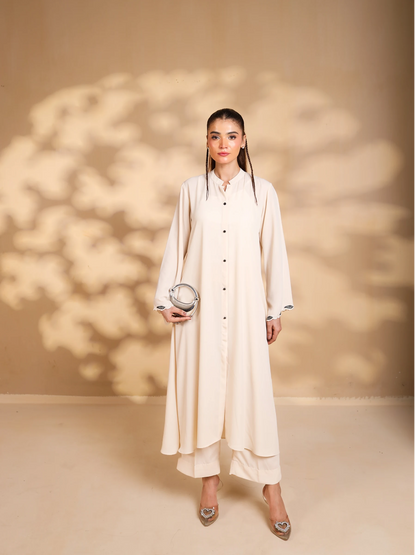 Ivory Embroidered Dress