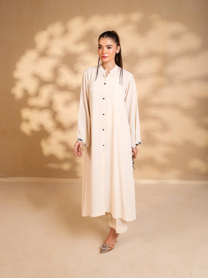 Ivory Embroidered Dress