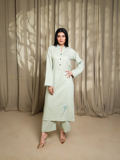 Mint Green Embroidered Dress