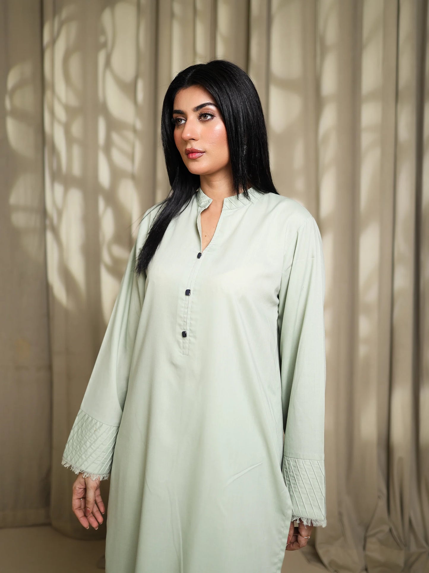 Mint Green Embroidered Dress