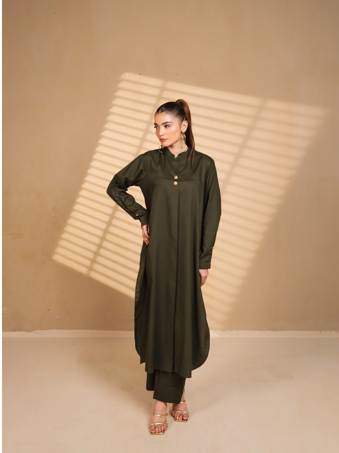 Deep Olive Green Suit