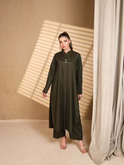 Deep Olive Green Suit