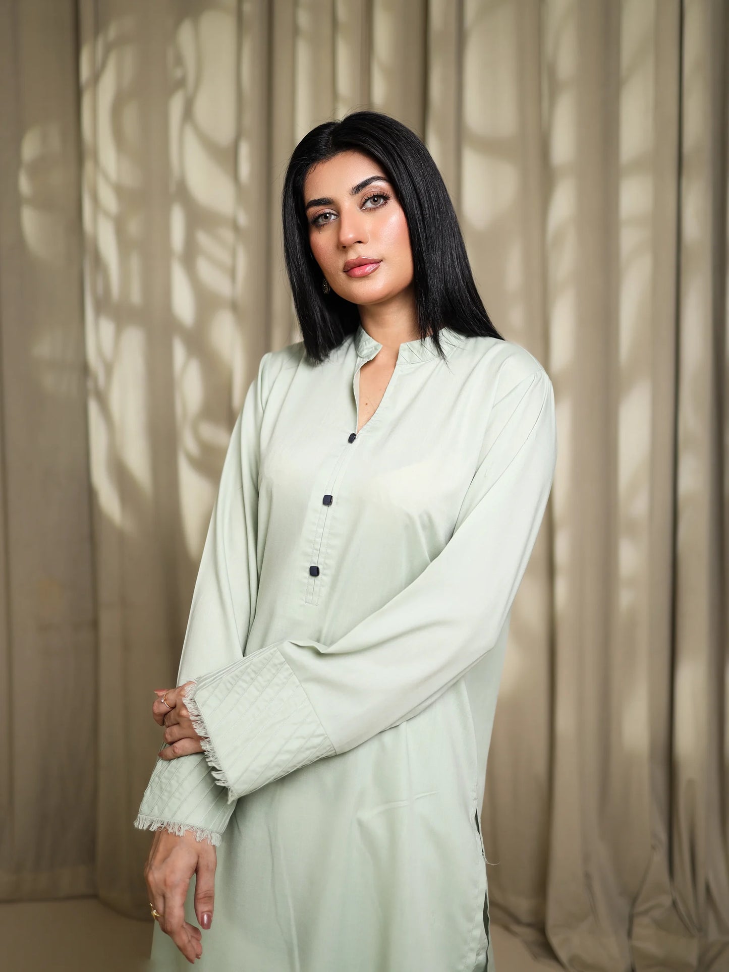 Mint Green Embroidered Dress