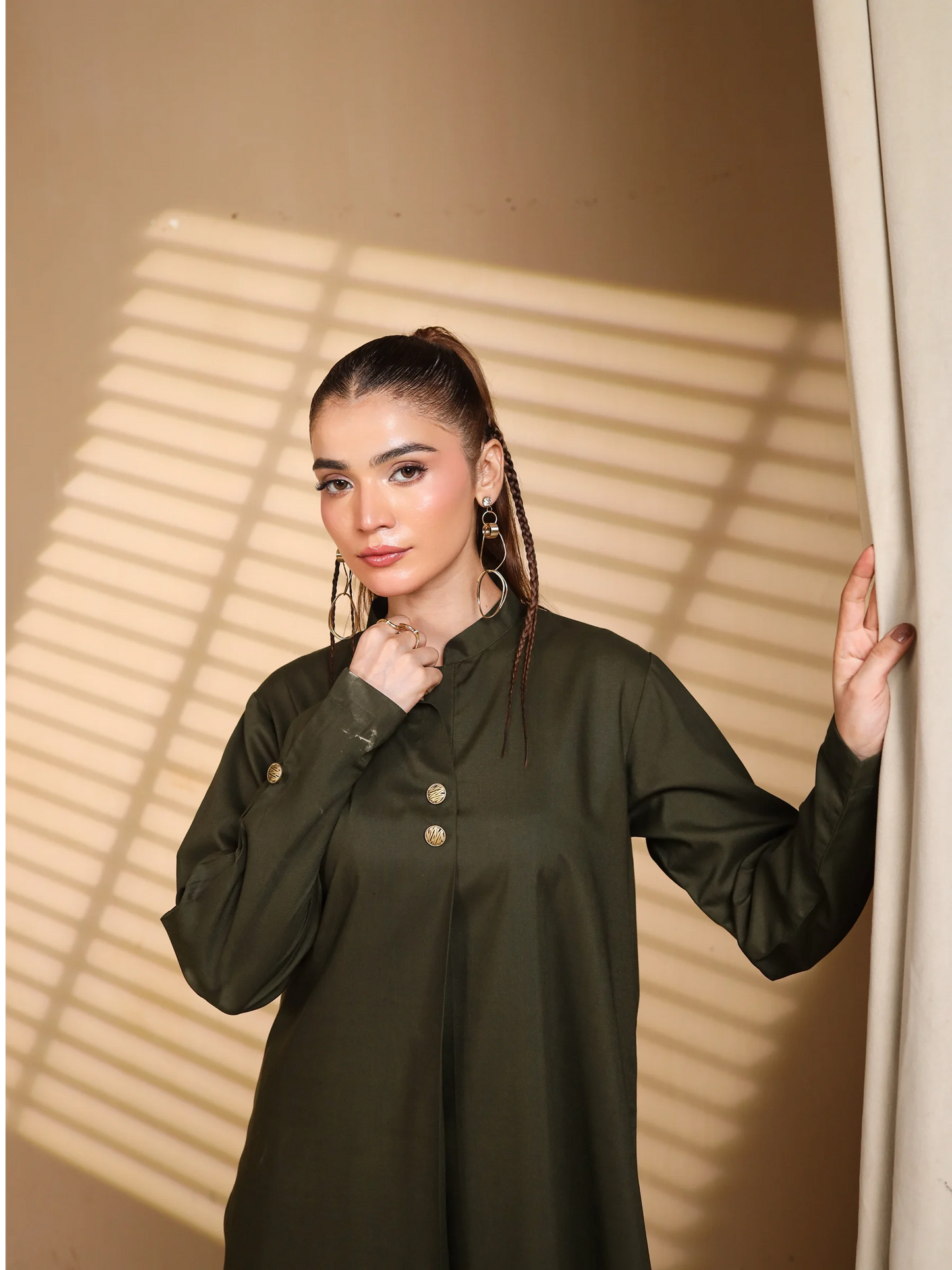 Deep Olive Green Suit