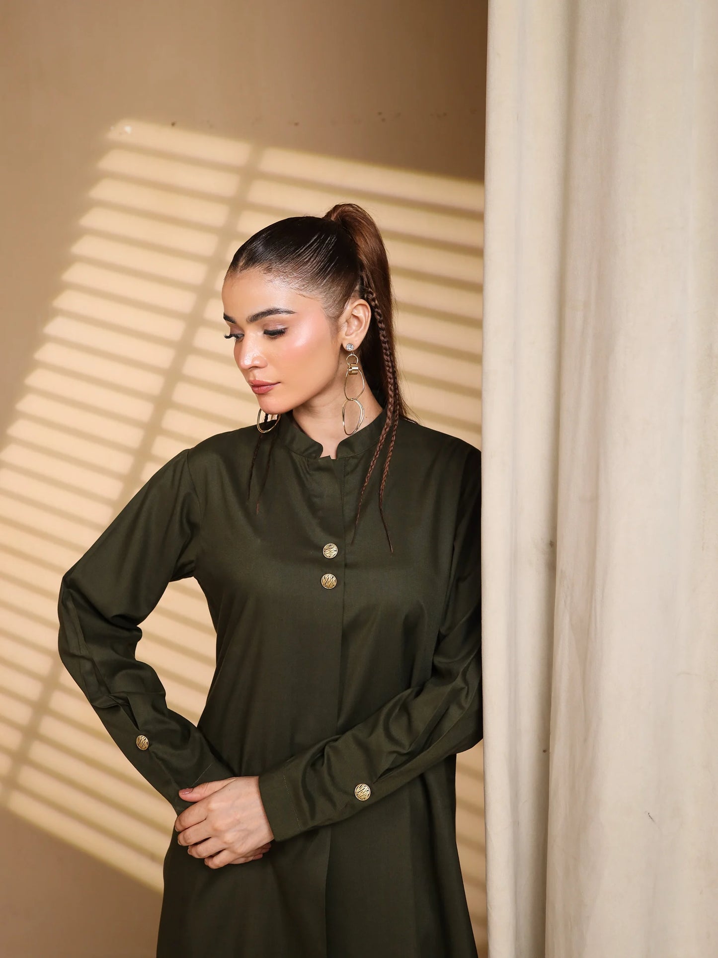 Deep Olive Green Suit