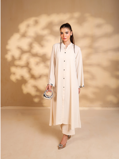 Ivory Embroidered Dress