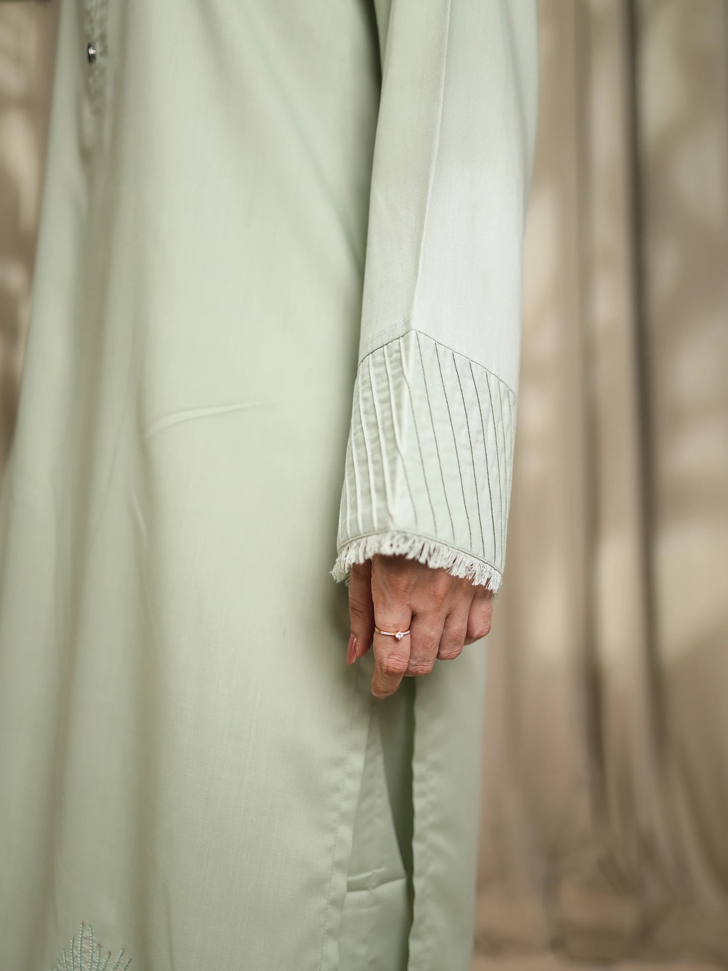 Mint Green Embroidered Dress