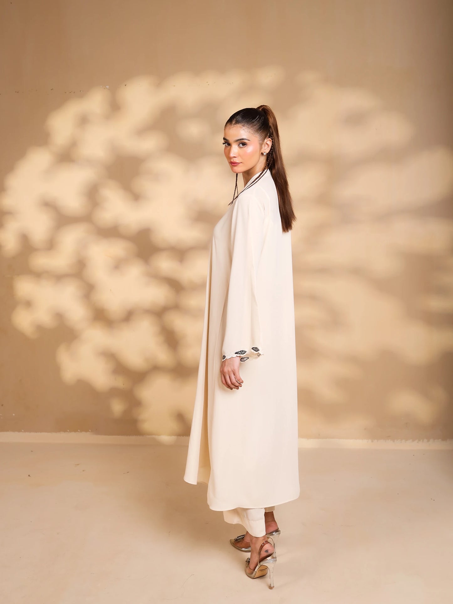 Ivory Embroidered Dress