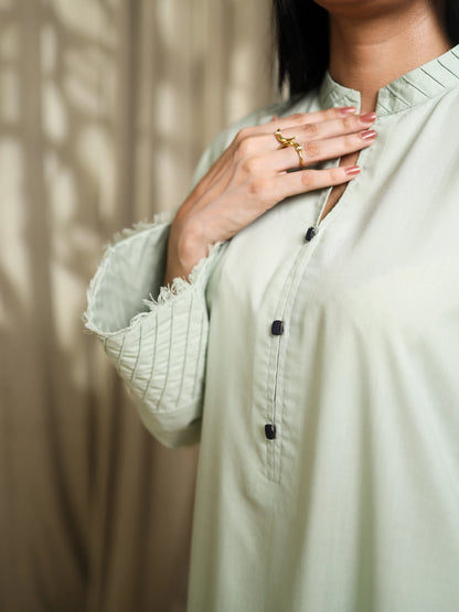 Mint Green Embroidered Dress